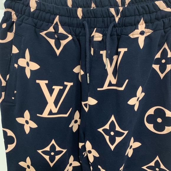 Louis Vuitton Dark Blue and Cream Monogram Hooded Tracksuit - Picture 6 of 8